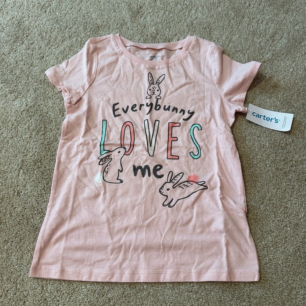 Carter's Pink 'Everybunny Loves Me' Kids T-Shirt